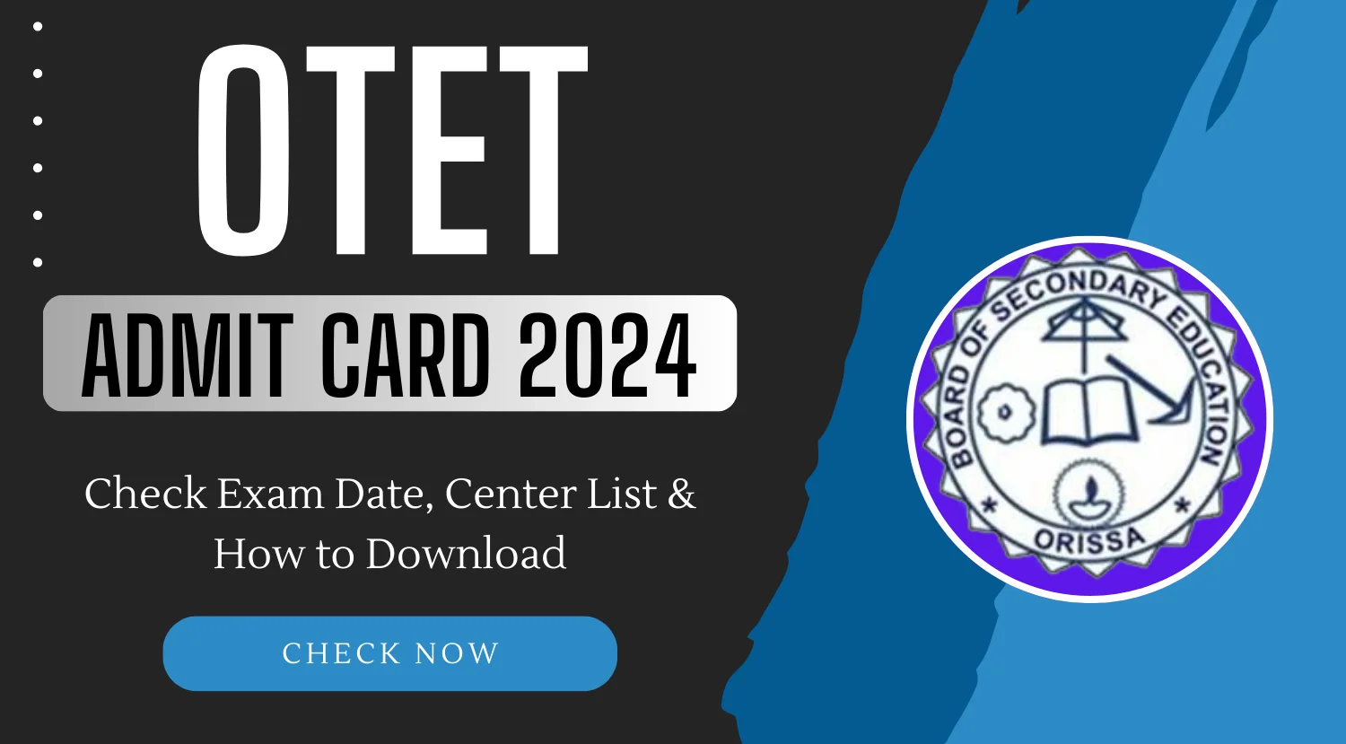 OTET Admit Card 2024